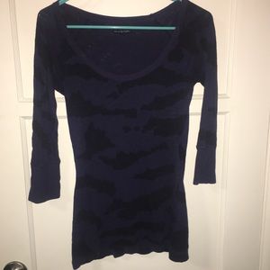 American Eagle purple and black camp top